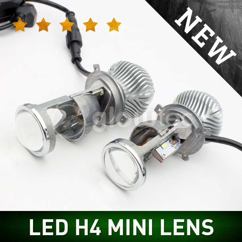 H4 LED Mini Projector 70W/Pair Lamp Lens Automobles LED Bulb LED ...