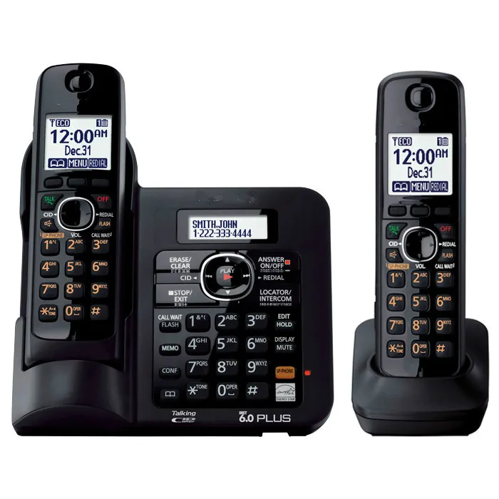 Купить стационарный телефон трубку. Радиотелефон Panasonic 2 трубки. Panasonic KX-tg2. DECT Cordless Phone. Радиотелефон Panasonic DECT С автоответчиком.