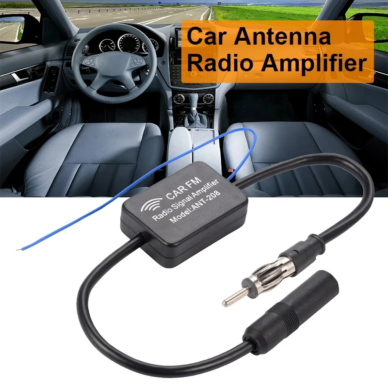 

DHL 100 PCS Car Antenna Radio Amplifier Inline AM/FM Signal Amp Amplifier Booster 48-860MHz MA799