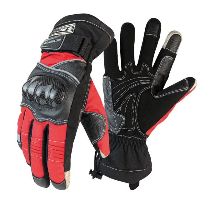 Protective Motorcycle Gloves Winter Warm Waterproof Windproof Sports