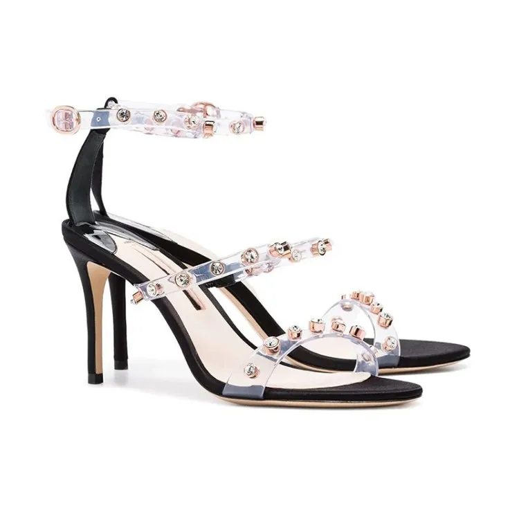 Pvc Elegante Verano Moda El 2019 Transparente Dedo Alto As Abierto Del Pie Nuevo Show Sandalias Sexy De Tacón Cristal Más Fino FxgqP