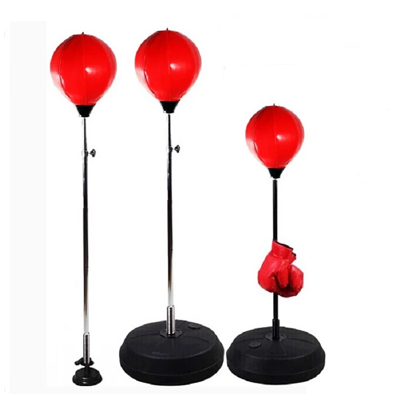 Bola com Luvas de Boxe Ajustável Free Standing Punching Bag Velocidade da