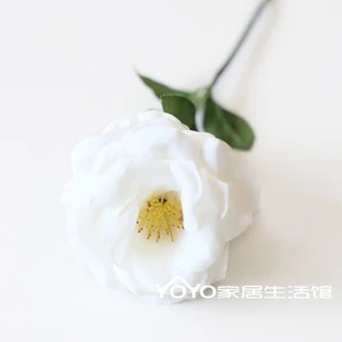 Floace 11 шт./лот, искусственный цветок розы Шелковый цветок обеденный стол bowyer Настольный украшения для дома- без вазы - Цвет: white