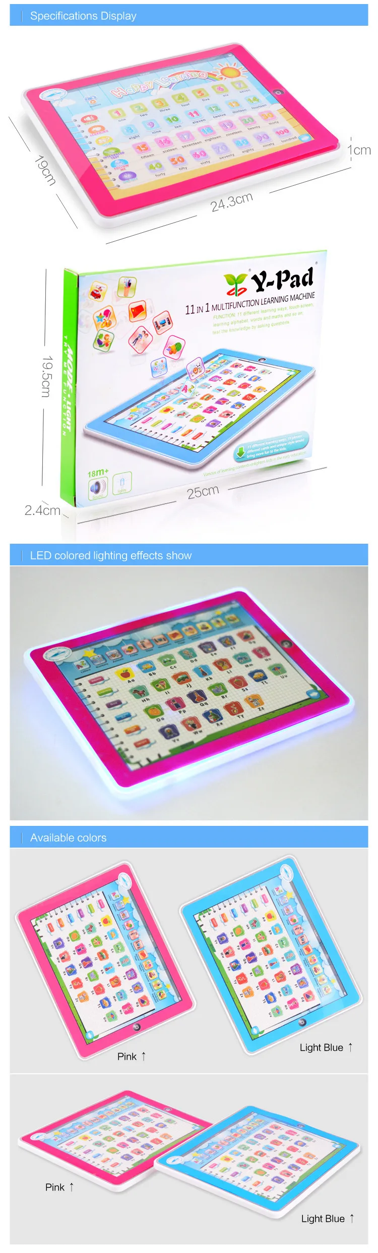 Máquina de Aprendizagem Almofada com Jogo Educativos para Crianças Inglês Palavra Tablet Brinquedos Crianças Aprendizagem Brinquedo Portátil Almofada 16 Cheap Máquinas de aprendizagem