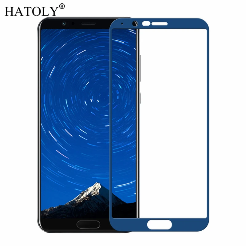 2 шт. закаленное стекло для Huawei Honor V10 защита экрана View 10 полное покрытие 3D