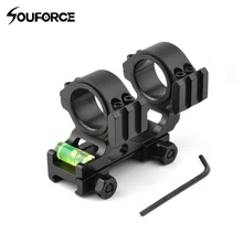 Диаметр 25,4 мм/30 мм со спиртовой уровень пузырьковый кольцевой крепеж для 20 мм Пикатинни Вивер Пикатинни для охоты