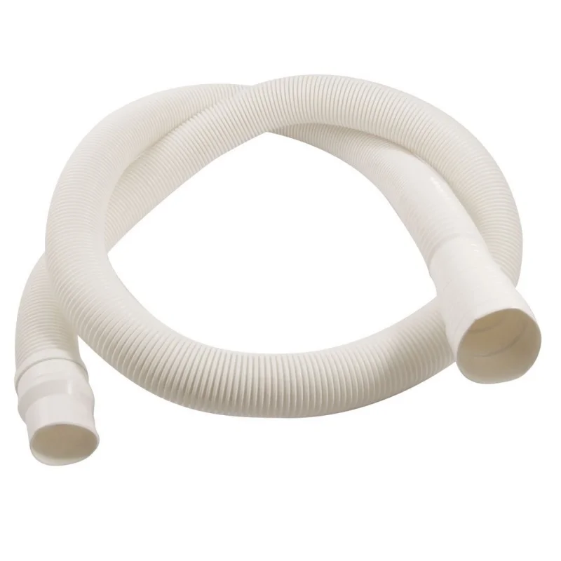 

57" Length Flexible Elbow Drain Hose White for Washing Machine
