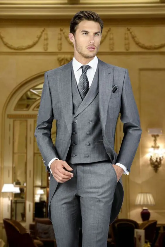 grey morning suit