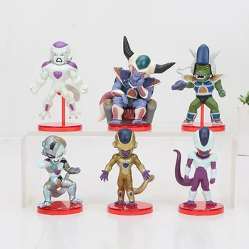 

6pcs/set 8-10cm Anime Dragon Ball Z Goku Trunks Cell Piccolo PVC Action Figure Collection Model Toy christmas children Gift
