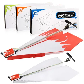 

2017 New Arrival Funny Toy Vehicles Power-up Electric Paper Plane Airplane Conversion Kit Fashion Educational Toys Great