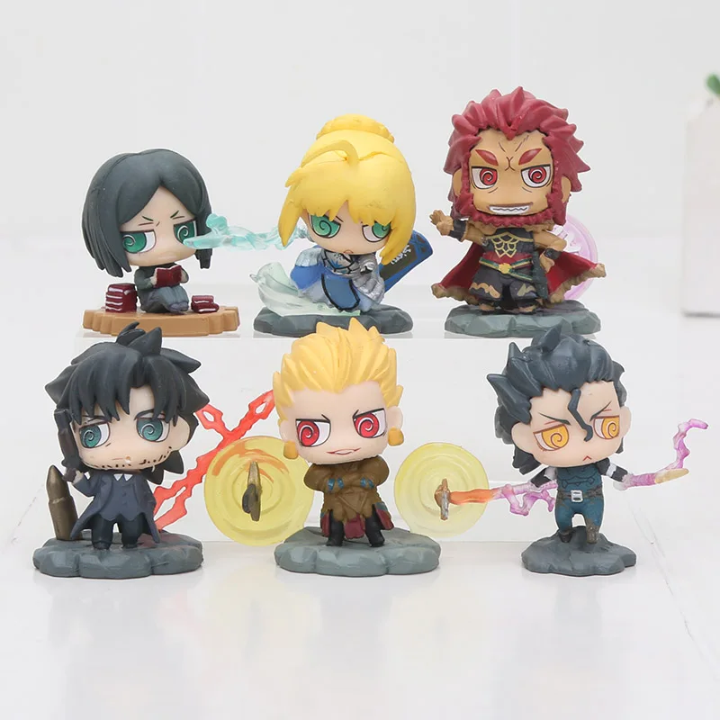 6 шт./лот 5 см аниме Fate Grand Order FGO манга ПВХ фигурка модель игрушки