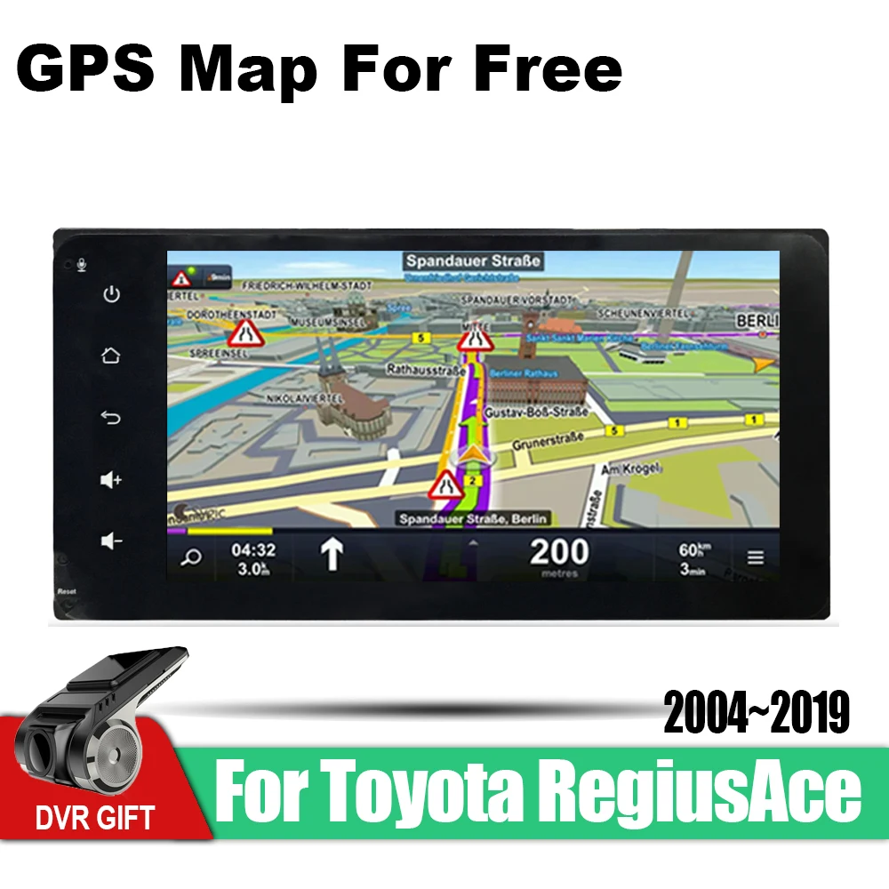 Clearance ZaiXi Android Car 2 din multimedia GPS Navigation For Toyota RegiusAce 2004~2019 vedio stereo Radio audio wifi video map video 4