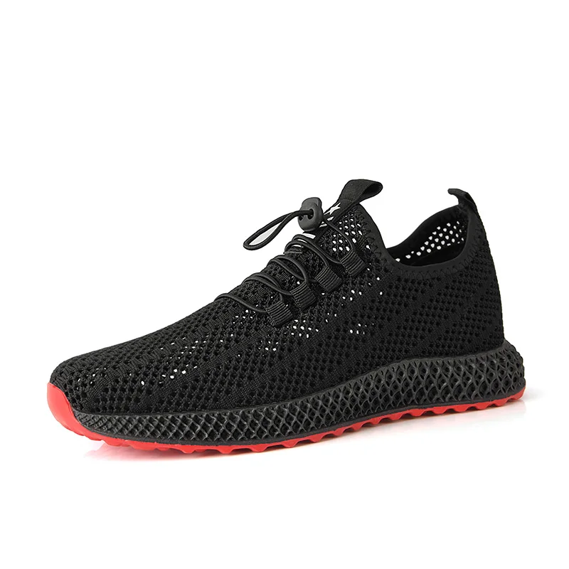 

Men Shoes Summer Sneakers Breathable Sports Shoes Breathable Lace up Mens Mesh Flats Shoe Lightweight Walking Shoes