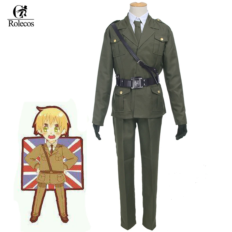 Rolecos бренд аниме APH Hetalia Англия костюмы для косплея страны оси Англия костюмы для косплея Arthur Kirkland