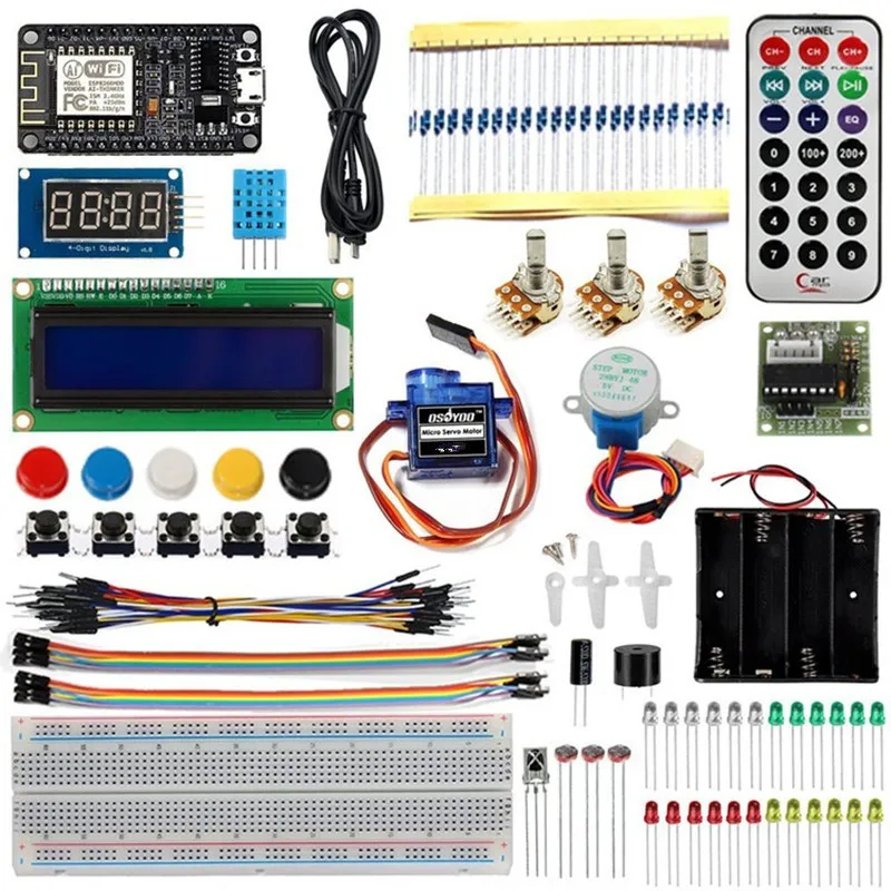 NODEMCU IOT Интернет вещей комплект программирования обучения стартовый комплект с ESP8266 wifi