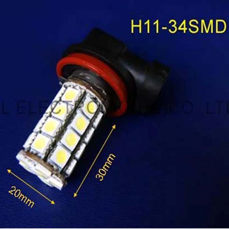 

High quality 5050 12V H11 led fog lamp car 12v H8 fog bulb car H8led bulbs free shipping 5pcs/lot