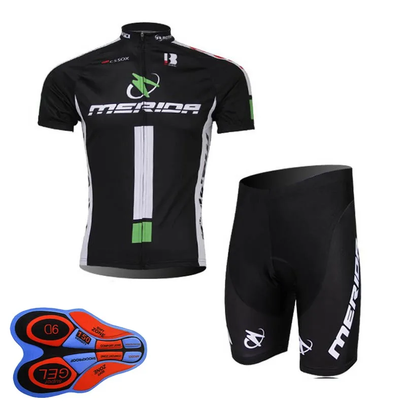 

Ropa Ciclismo MERIDA 2018 Men Cycling Jersey Set Summer quick dry Mountain Bike Clothes Short Sleeve bicycle Bib Shorts kit D183