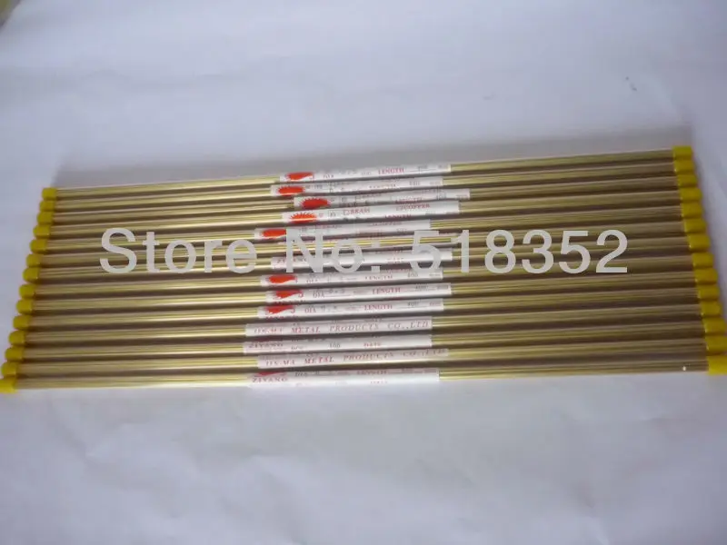 0.5mmx400mm Ziyang Brass Electrode Tube with Single Hole for EDM Drilling Machines