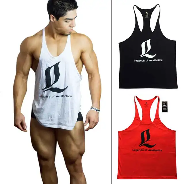 Bodybuilding Stringers Gym Tank Top Men Golds Gym Shark