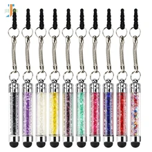 1000 шт./лот Высокочувствительный портативный мини Алмазный кристаллический конденсатор сенсорная ручка для Iphone IPad мобильного телефона ПК планшета оптом