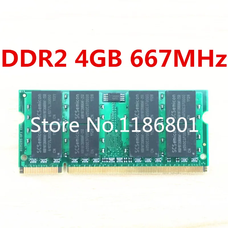 Абсолютно Sodimm DDR2 667 МГц PC5300 DDR2 4 ГБ для материнских плат ноутбука чипы GL40, GM45, GS45, PM45, PM65, PM945, 965 чипы