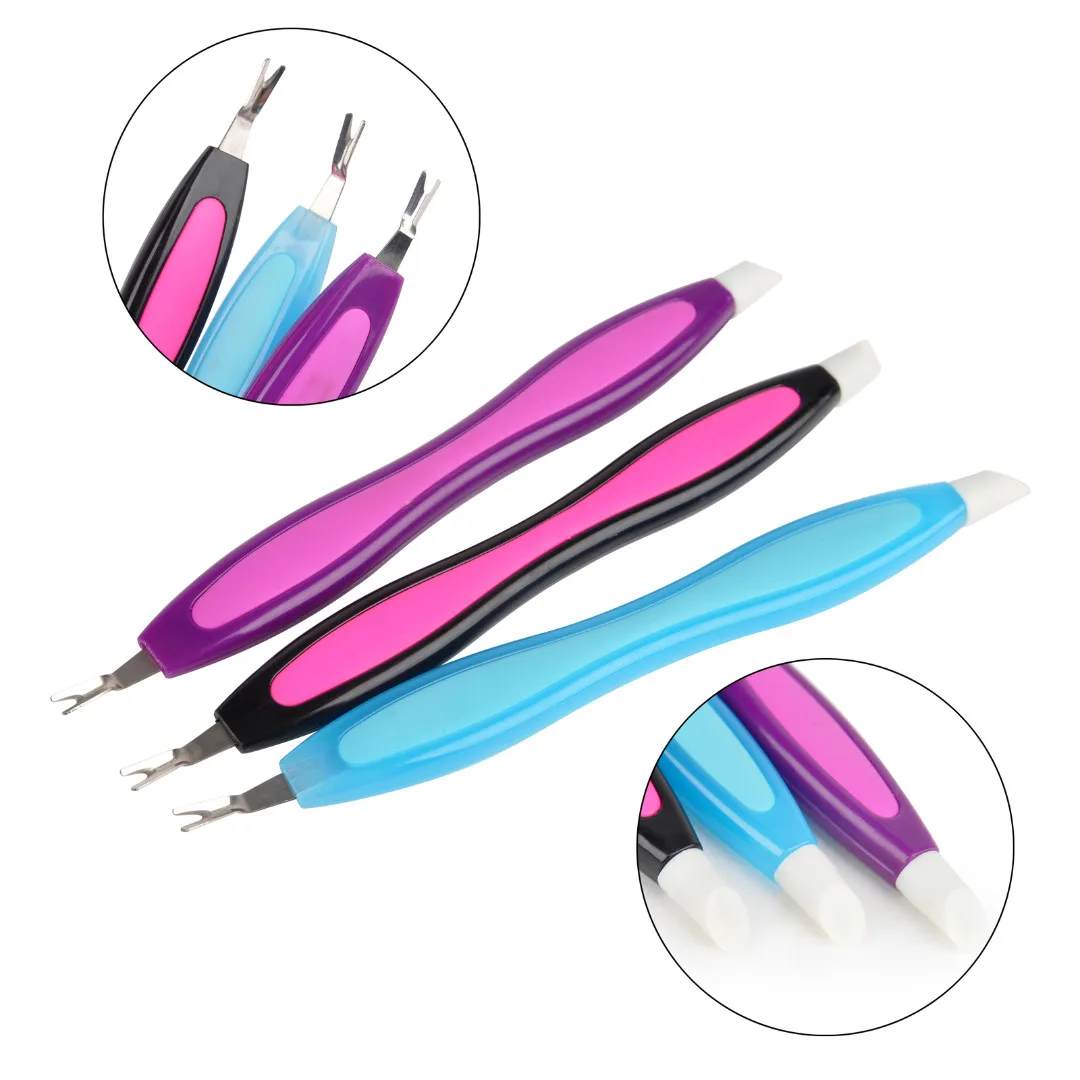 2in1 Trimmer Cuticle Pusher Remover Nail Toe Manicure Tool Pedicure For