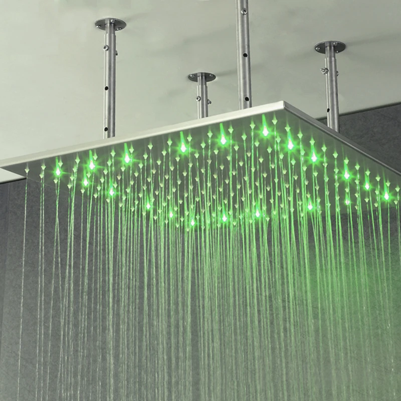 Buy Bathroom Rainfall Big Shower Heads 40 Inch LED