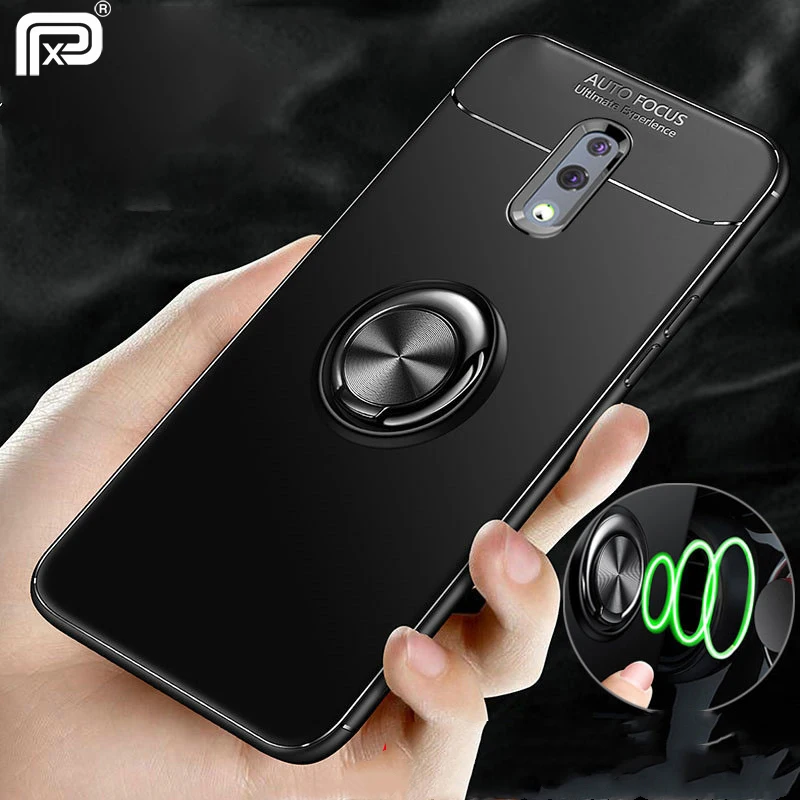 

For OPPO Realme X Case Magnetic Ring Stand Silicone Soft TPU Back Cover for Realme X Lite OPPO K3 Shockproof Phone Case funda