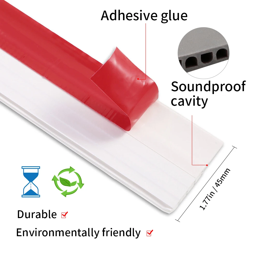 1 шт. акриловые клейкие деревянные двери ветрозащитные теплые резиновые полосы уплотнения ленты дверные нижние уплотнения ленты звукоизоляционные швы полосы