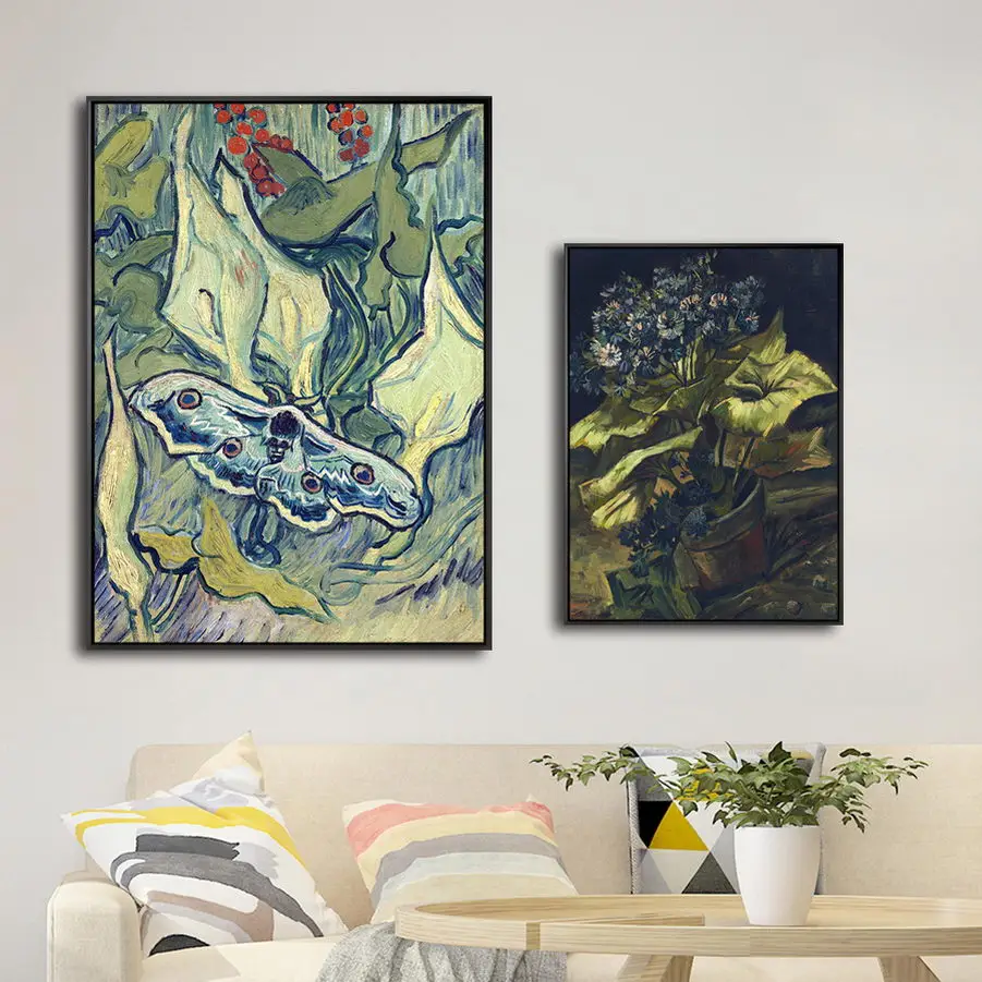 

Home Decoration Print Canvas Art Wall Pictures Painting Poster Paitings Netherlandish Vincent Van Gogh Roses and Beetles