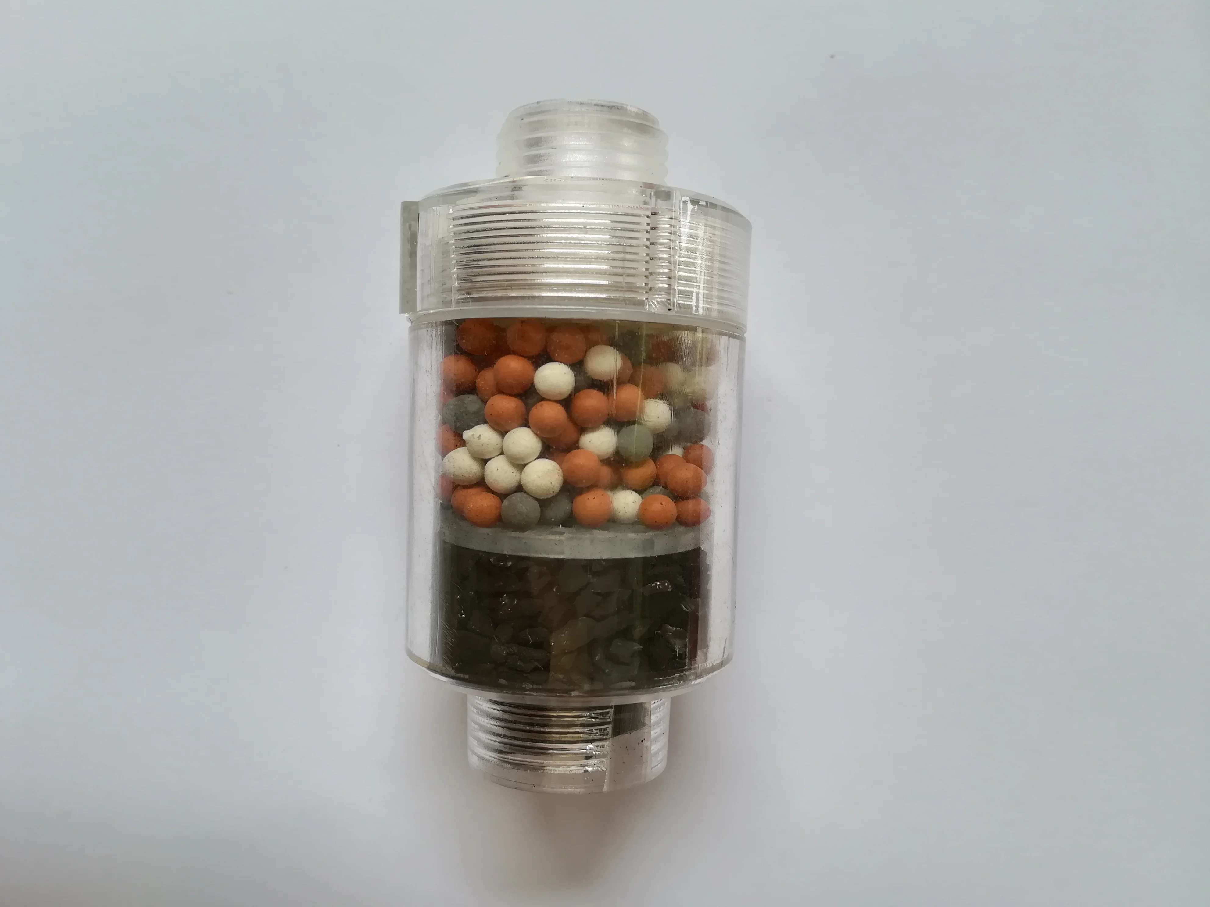 

Transparent Faucet Filter Connector Bathroom ABS Shower Nozzle water Clarifier Medical Stone Ceramic Beads Water Cleaner Joint