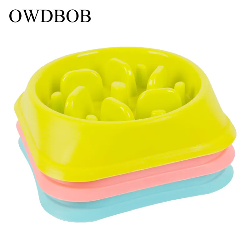 OWDBOB анти дроссель для кормления собаки миски еды щенок медленно едят питатель