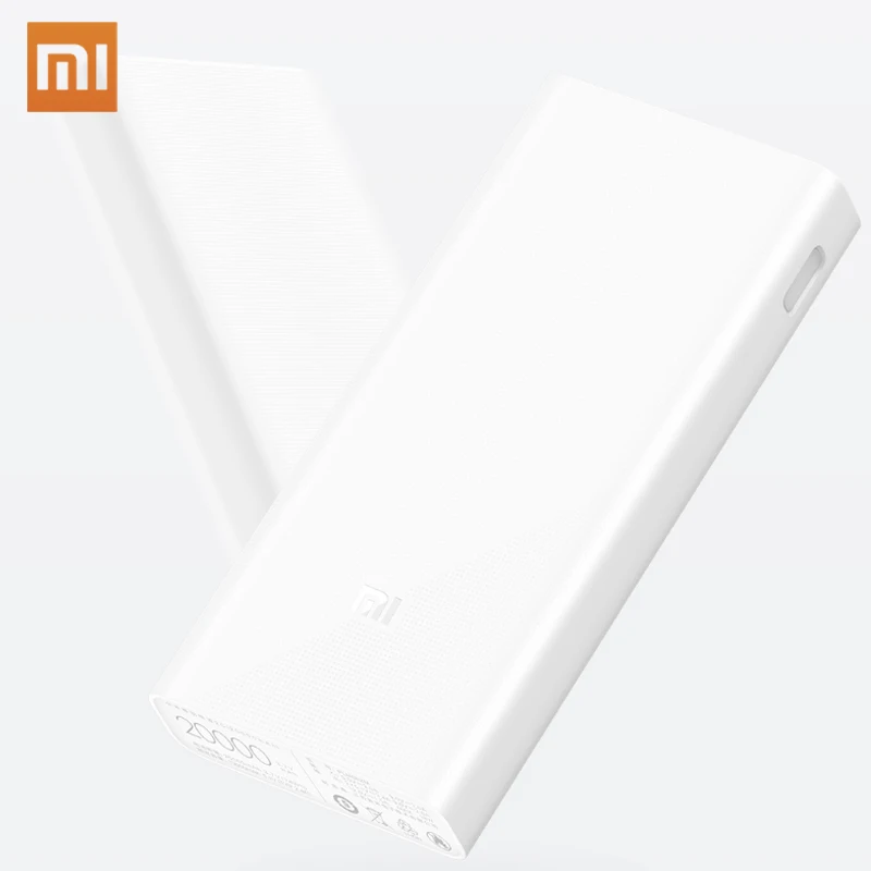 Xiaomi Оригинал Mi Power Bank 2C 18 Вт Высокая емкость 20000 мАч поддержка QC3.0 Dual USB быстрая