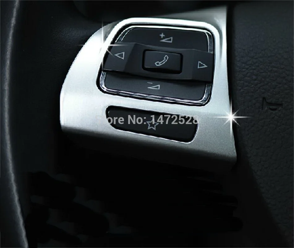 Tonlinker 2 шт. DIY Автомобильный Стайлинг Abs чехол на руль наклейки для Volkswagen new Passat B6 B7 CC