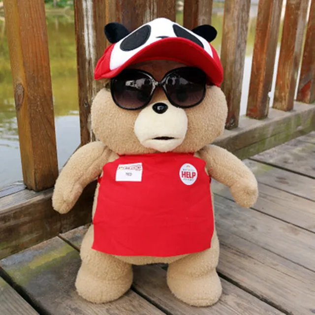 Ours en peluche l effigie du personnage du film Ted 2 Teddy l ourson portant un