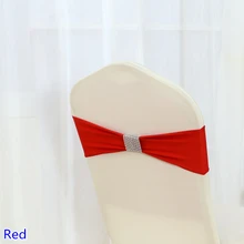 Красный цвет ленты для галстука лайкра пояс стул с поясом-бабочкой лента для свадебной вечеринки украшение для банкета с Блестящий Пояс