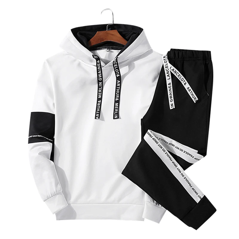 LBL Patchwork Men's Tracksuit Sportswear Autumn Mens Hoodie Set Spring Fashion Letter Printed Sweatsuit Male Trainingspak Mannen LBL Patchwork Men's Tracksuit Sportswear Autumn Mens Hoodie Set Spring Fashion Letter Printed Sweatsuit Male Trainingspak Mannen