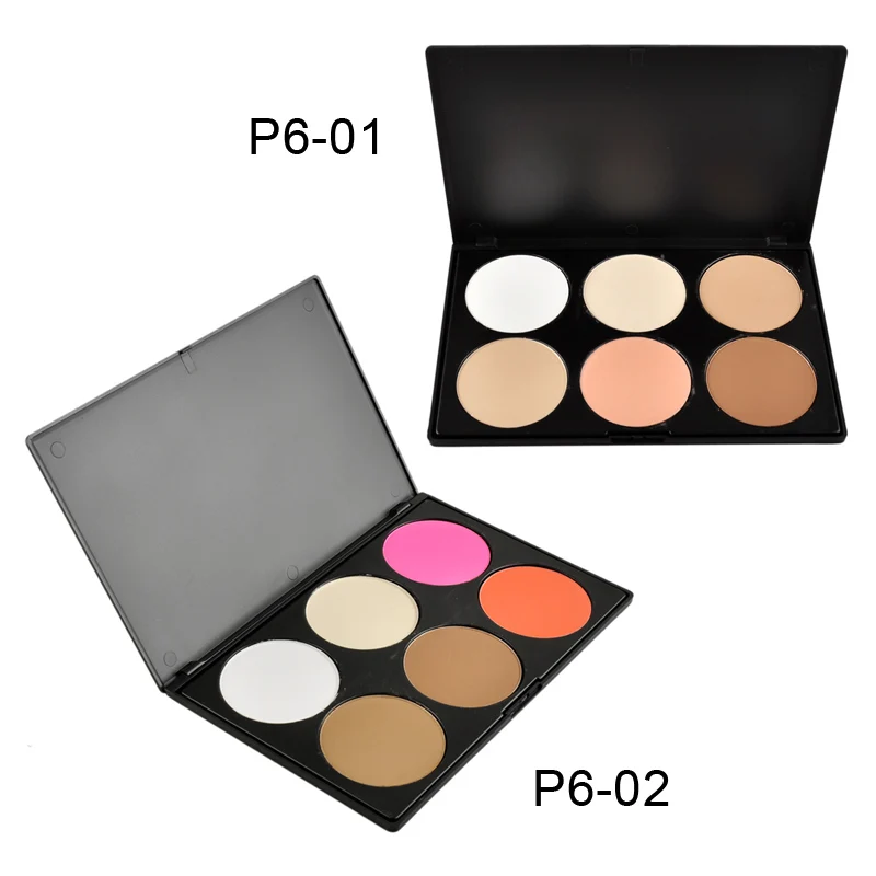 

Professional 6 Color Blush Trimming Set Makeup Contour Blusher Face Powder Palette Foundation Makeup Palette Comestics