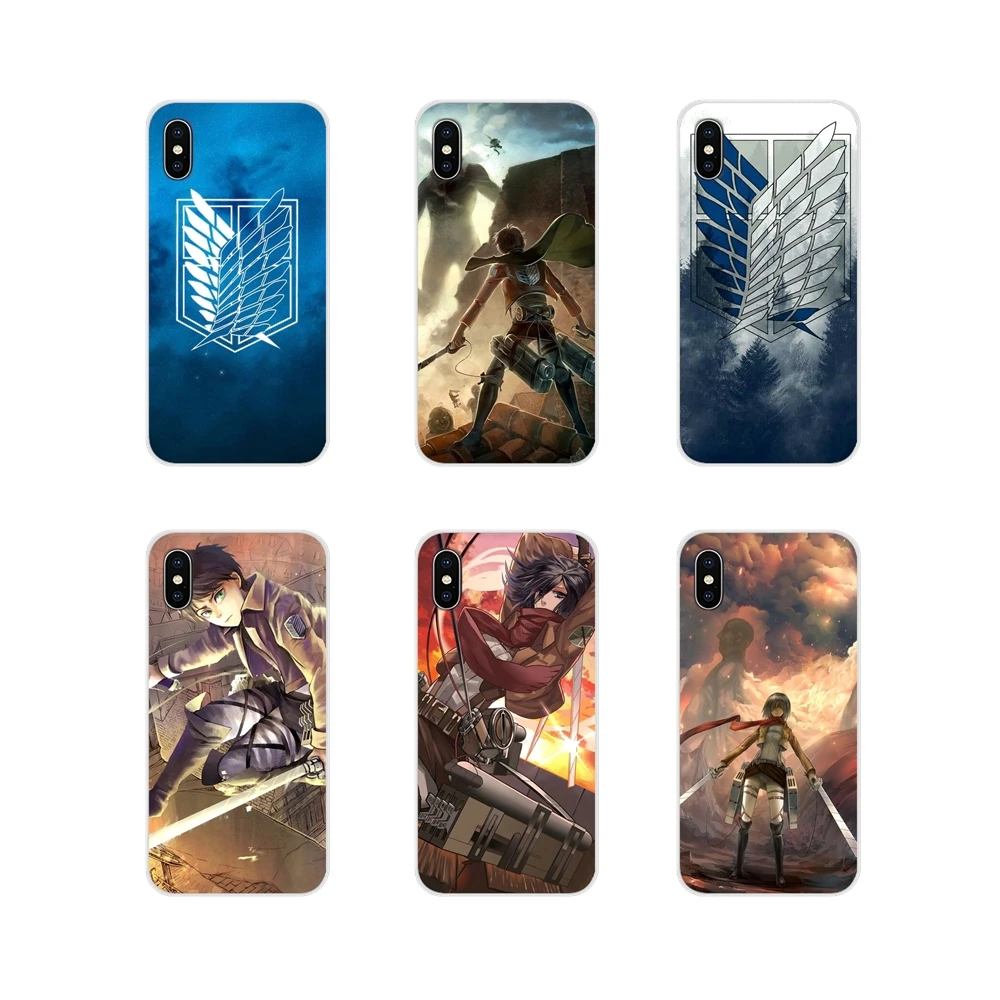 TPU Cases Cover For Sony Xperia Z Z1 Z2 Z3 Z5 compact M2 M4 M5 C4 E3 T3 XA Huawei Mate 7 8 Y3II Anime Attack on Titan wings Logo | Мобильные