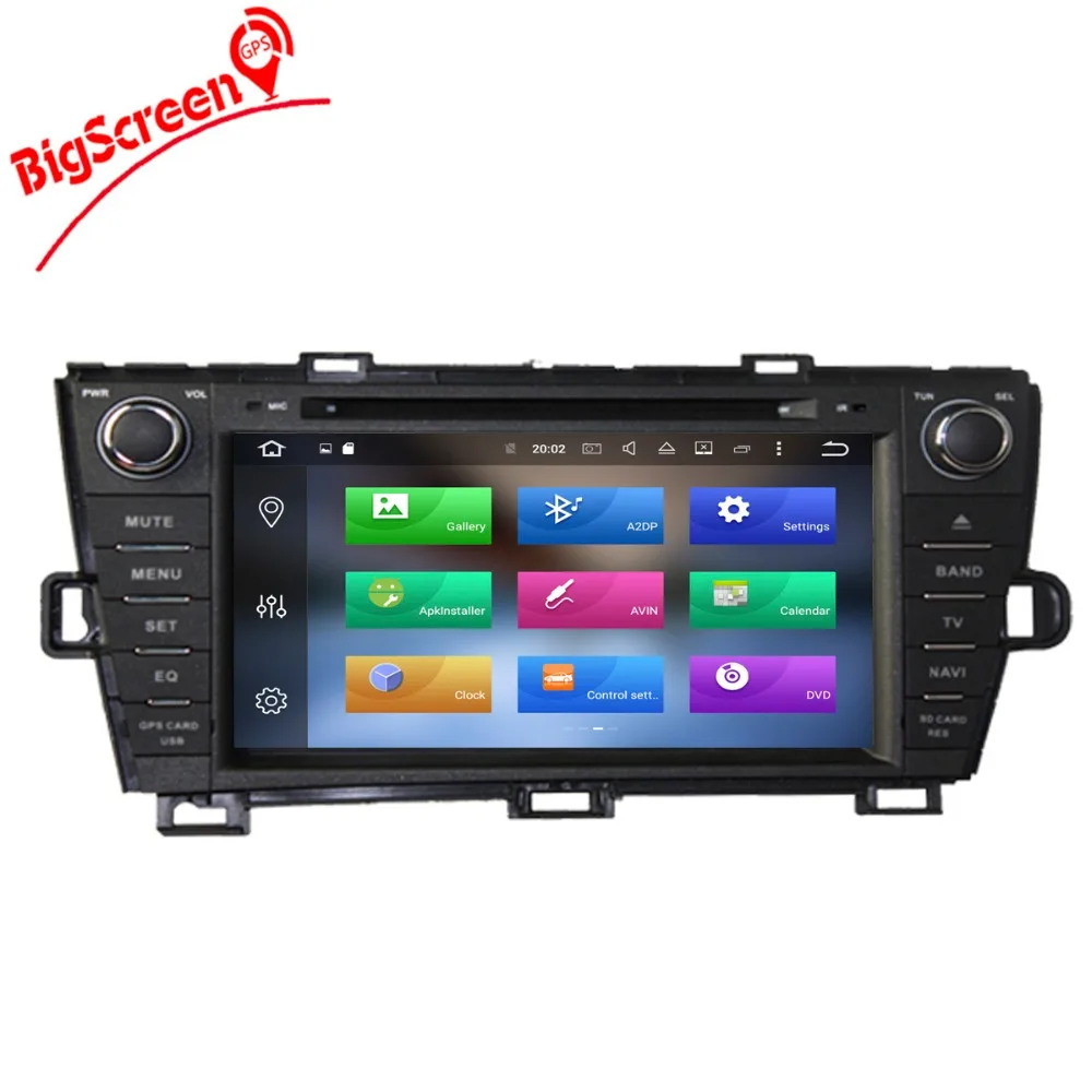 Discount The Newest Android 7.1 8.0 Car CD DVD Player Stereo GPS Navi For Toyota Prius 2009-2013 Head Unit Multimedia Autoradio Satnav 3