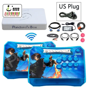 

2 Players Pandora Box 6 1300 In 1 Wireless Stick Arcade Controller Joystick Console Can Add 3000 Games FBA MAME PS1 3D