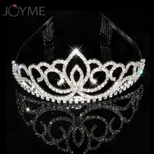 Роскошные с блестящими кристаллами Hairwear Принцесса Корона невесты диадемы и короны свадебные украшения диадема цветок Свадебные украшения для волос