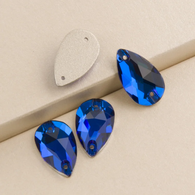  YANRUO 3230 Teardrop Sew On Rhinestone Flatback Crystal Glass Strass Sewing Stones For Clothes Deco - 32892356344