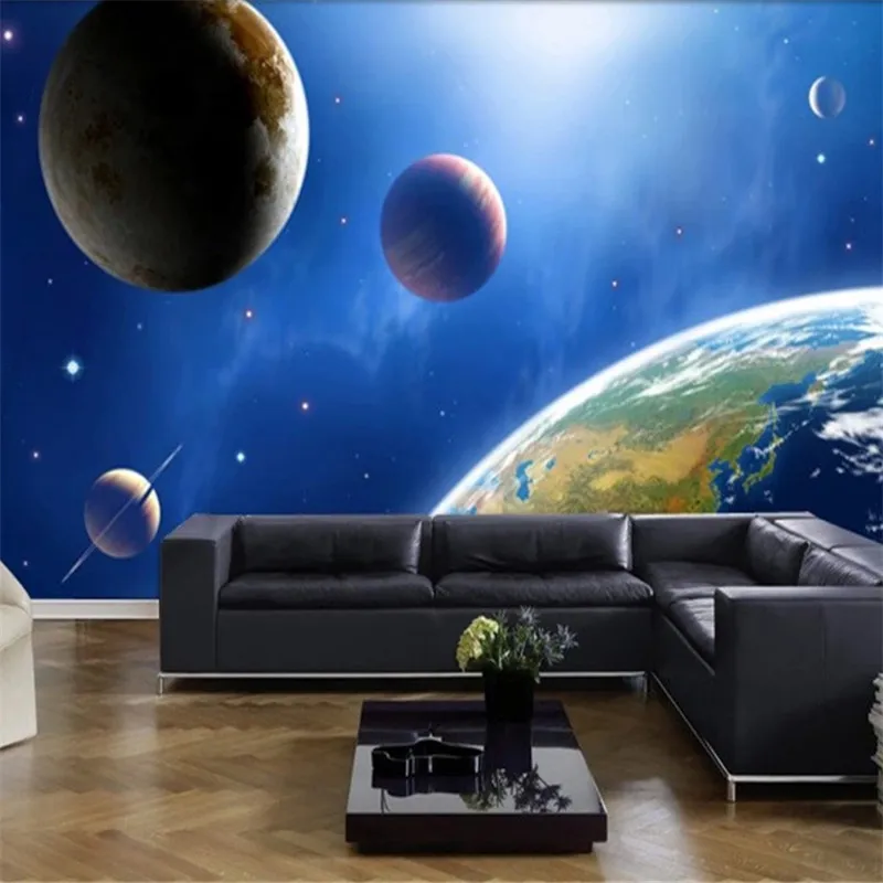 

custom modern 3d photos high quality non-woven mural wallpaper 3d wallpaper HD cosmic star background wallpaper home decor