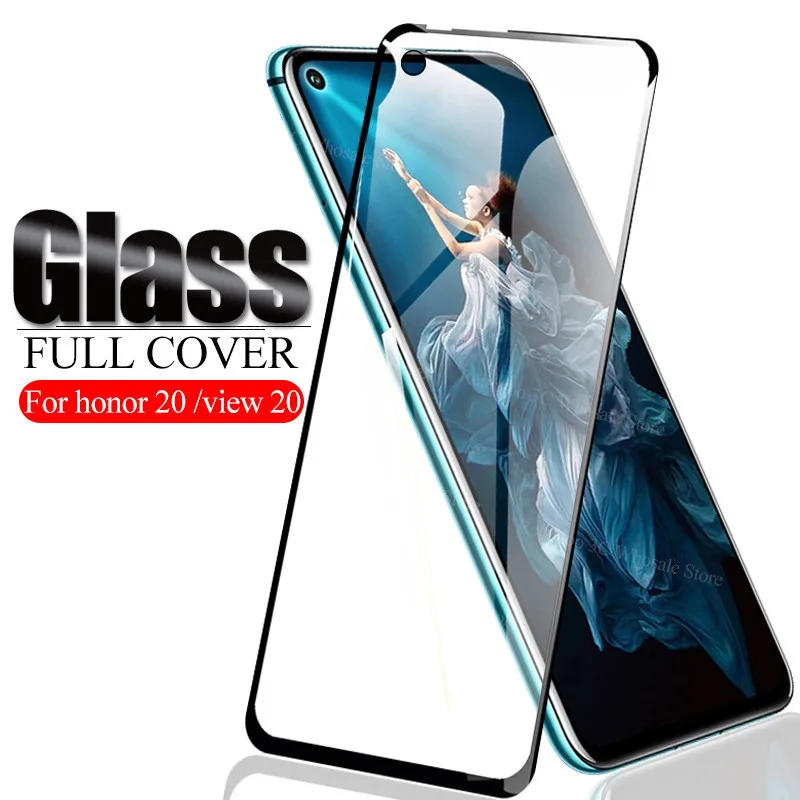 

Tempered glass on honor 20 screen protector For huawei honor view 20 display Armor honor20 view20 honer v20 9H safety glas Cover