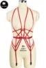 Red Body Harness Set Women Cage Bra Sexy Lingerie Pole dance Fetish Goth Wedding Garter Belt Bondage Stocking Leg Harness ► Photo 2/6
