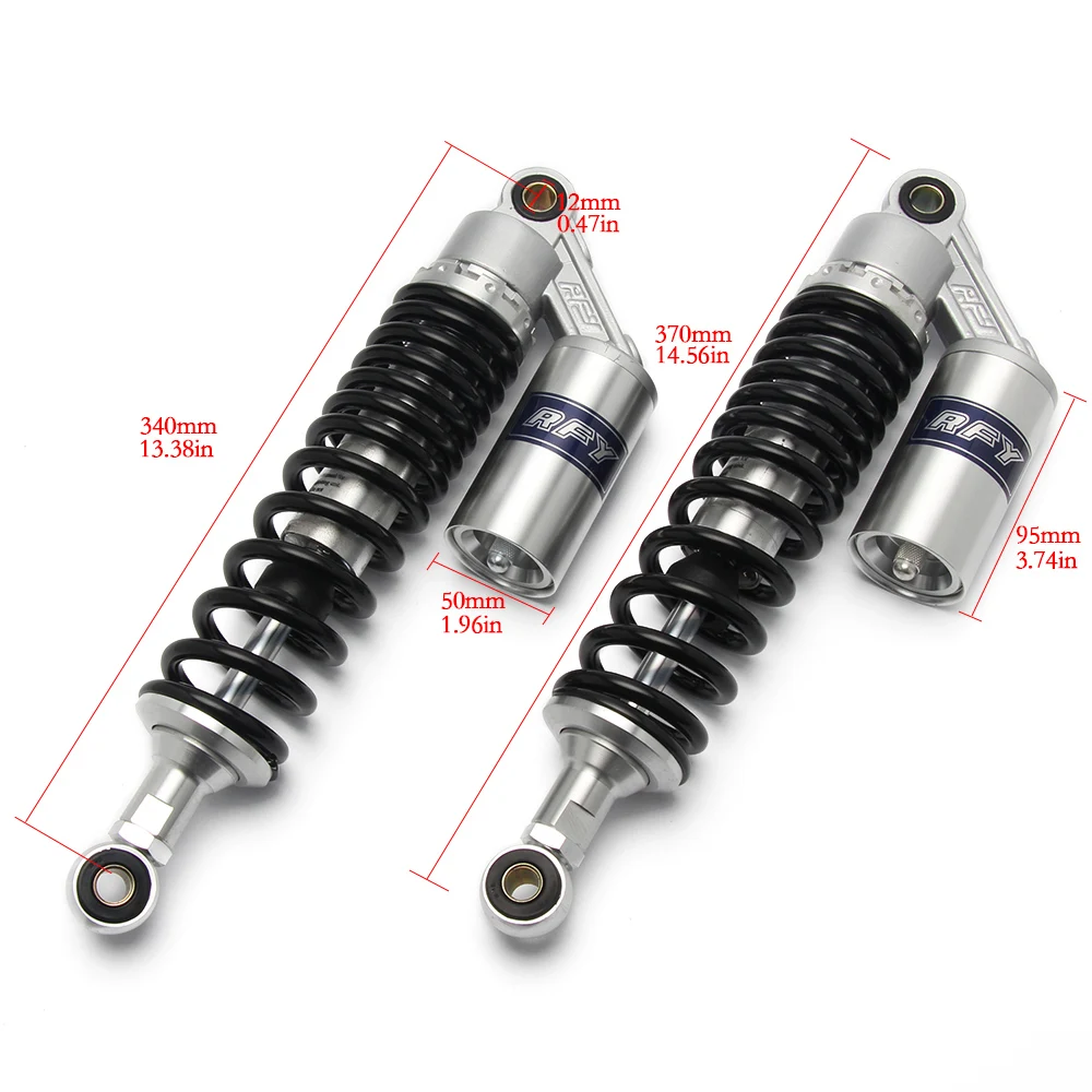 Универсальный 13," 340 мм диаметр глаза 12 мм задний воздушный амортизатор подвеска Весна Мотоцикл Скутер Байк Gokart Quad ATV
