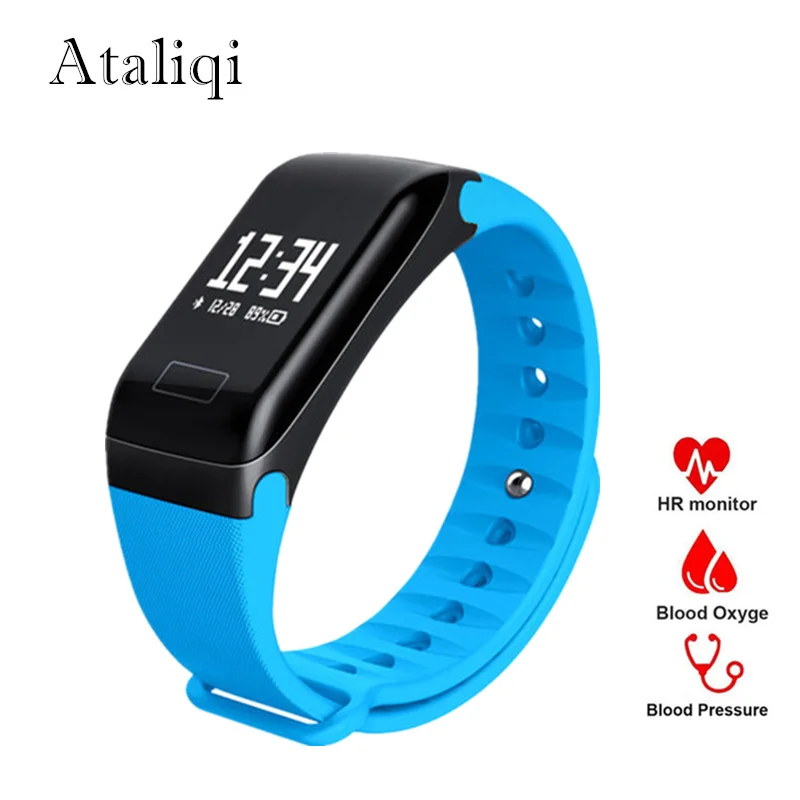 Smart Band Watch F1 Blood Oxygen Blood Pressure Bracelet Activity Fitness Tracker heart rate monitor Wristband for xiaomi huawei
