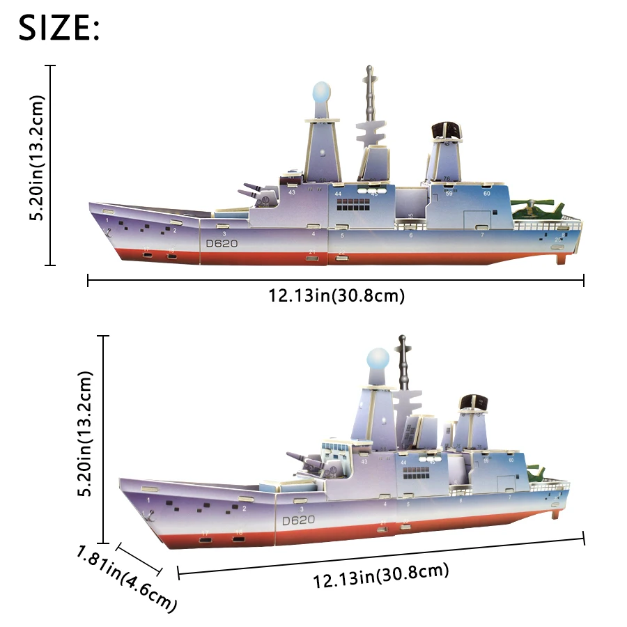Корабль, 3D модель, Детские пазлы, игрушки для мальчиков, линкор, картонные строительные модели, наборы, игры, развивающие игрушки для детей, хобби, подарок
