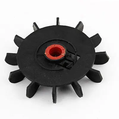 

Spare Part 12mm Inner Dia 12 Blades Impeller Plastic Motor Fan Blade Black